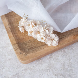 Spinka kwiatowa Ivory Bloom - obrazek 2