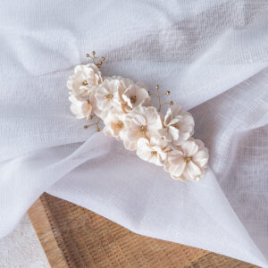 Spinka kwiatowa Ivory Bloom - obrazek 1