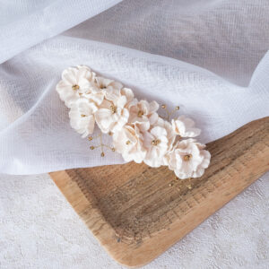 Spinka kwiatowa Ivory Bloom - obrazek 4