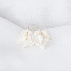 Kolczyki kwiatowe Ivory Bloom - obrazek 4