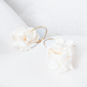 Kolczyki kwiatowe Ivory Bloom - obrazek 5