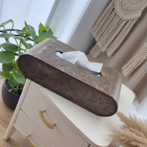 Pudełko na chusteczki Floral Wenge rozmiar L - obrazek 2